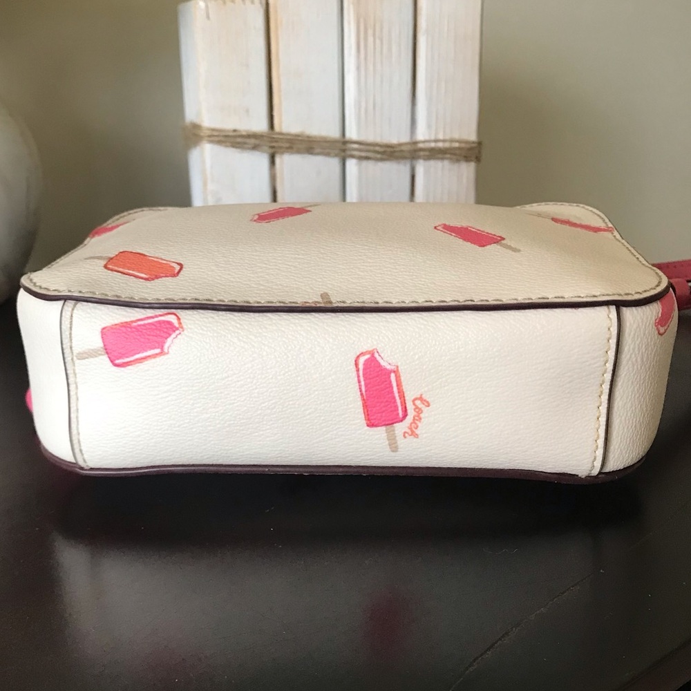 Coach Mini Camera Crossbody Bag With Popsicle Print - Picture 10 of 16